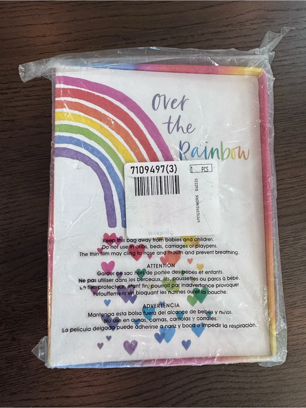 NWT Papyrus Over the Rainbow Stationary Set - Thank You - Set of 20
